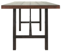 Thumbnail for Kavara - Medium Brown - Rectangular Dining Room Counter Table - Tony's Home Furnishings