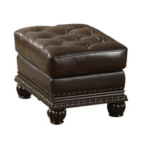 Anondale - Ottoman - Espresso Top Grain Leather Match ACME 