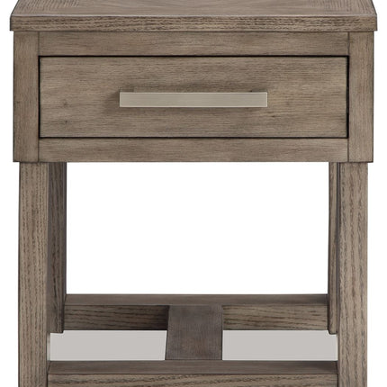 Loyaska - Grayish Brown - Rectangular End Table Signature Design by Ashley® 