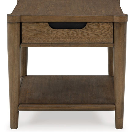 Roanhowe - Brown - Rectangular End Table Signature Design by Ashley® 