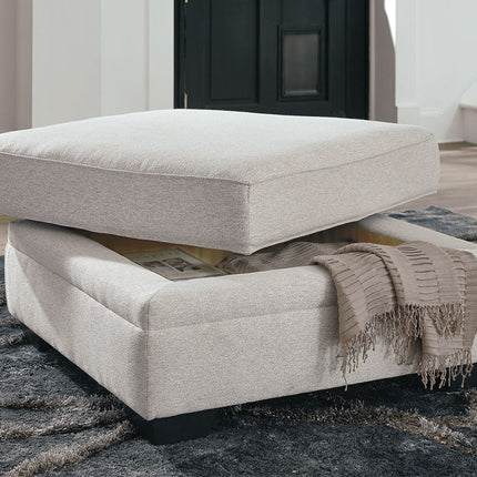 Dellara - Chalk - Ottoman With Storage Ashley Furniture 