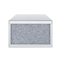 Noralie - Coffee Table - Mirrored & Faux Diamonds - Glass - 19