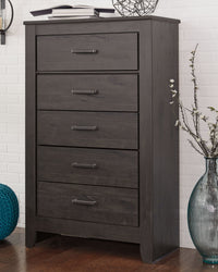 Thumbnail for Brinxton - Charcoal - Five Drawer Chest - Tony's Home Furnishings