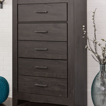 Brinxton - Charcoal - Five Drawer Chest Ashley Furniture 