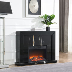 Drisana - Fireplace - Black Mirrored Finish ACME 