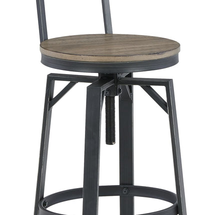 Lesterton - Light Brown / Black - Swivel Barstool (Set of 2) Signature Design by Ashley® 