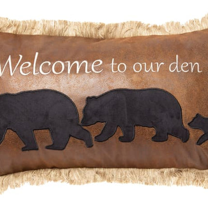 Bear Trail Rustic Accent Pillow