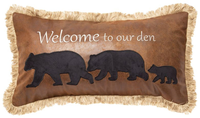 Bear Trail Rustic Accent Pillow