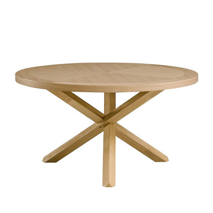 Kasem - Round Dining Table - Oak - Tony's Home Furnishings