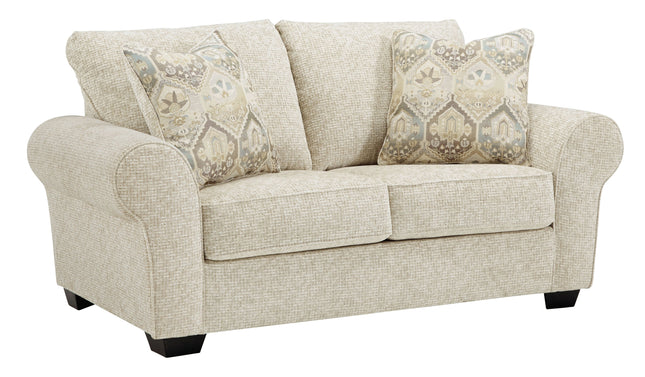 Haisley - Ivory - Loveseat Ashley Furniture 