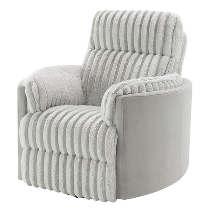 Emee - Glider Recliner With Swivel - Gray Corduroy ACME 