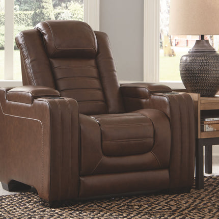 Backtrack - Chocolate - Pwr Recliner/Adj Headrest Ashley Furniture 