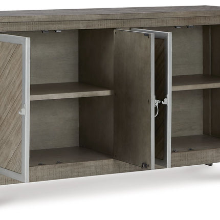 Krystanza - Weathered Gray - Dining Room Server Millennium® by Ashley 