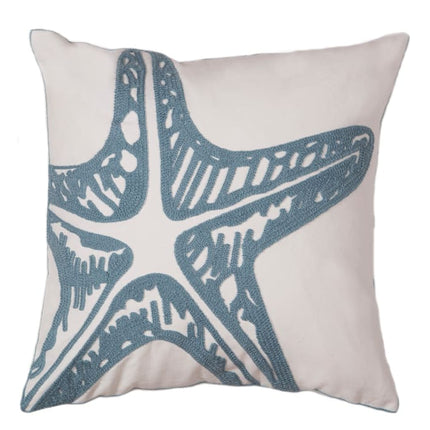 Blue Starfish Pillow