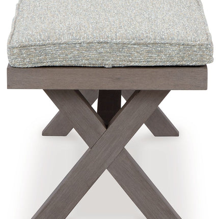 Hillside Barn - Gray / Brown - Bench With Cushion Signature Design by Ashley® 