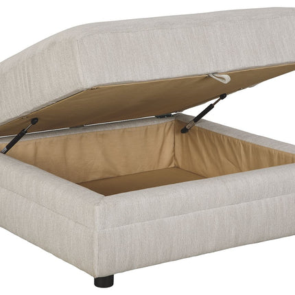 Neira - Fog - Ottoman With Storage Ashley Furniture 