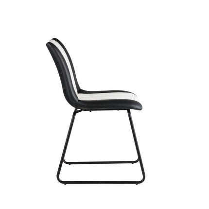 Muscari Accent Chair - Black/White PU & Black ACME 