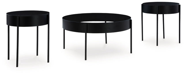 Ardoline - Black - Occasional Table Set (Set of 3) Signature Design by Ashley® 