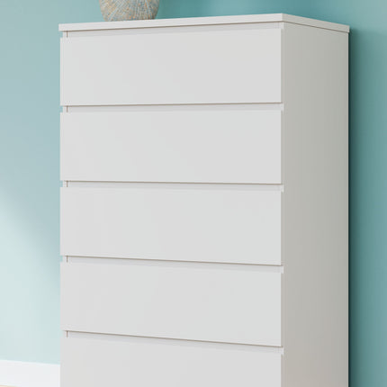 Onita - White - Five Drawer Chest Signature Design by Ashley® 