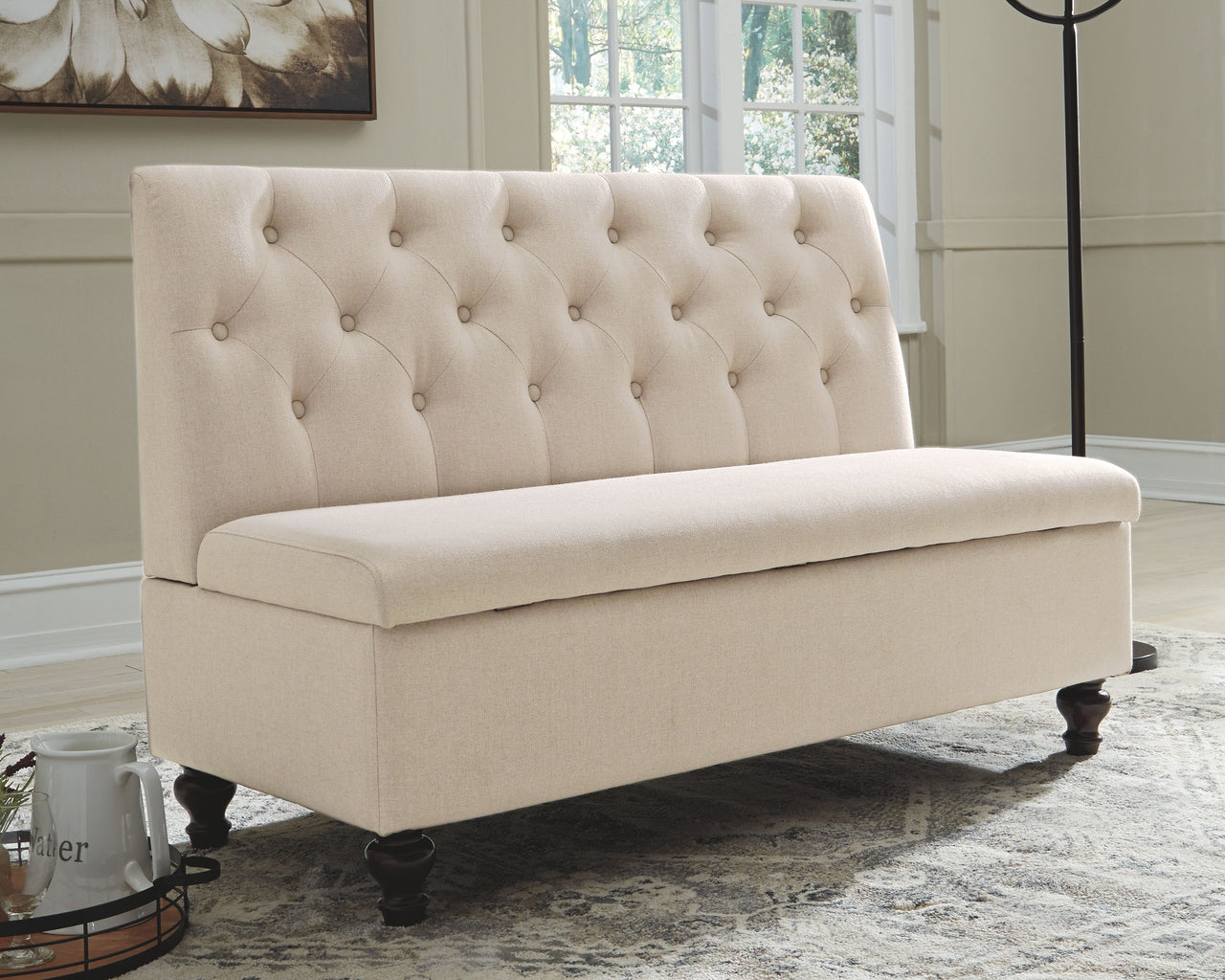 Gwendale - Light Beige - Storage Bench - Tony's Home Furnishings