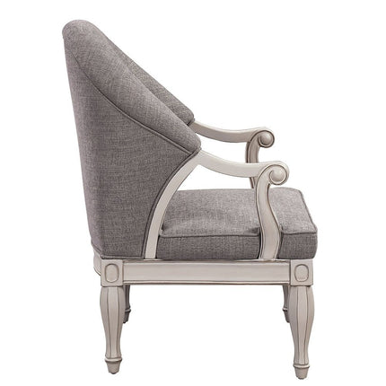 Florian - Chair - Gray & Antique White ACME 