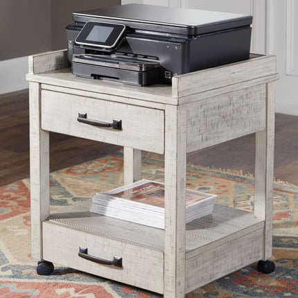 Carynhurst - Whitewash - Printer Stand Ashley Furniture 