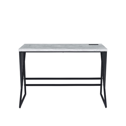 Collick - Writing Desk - Weathered Gray & Black Finish ACME 