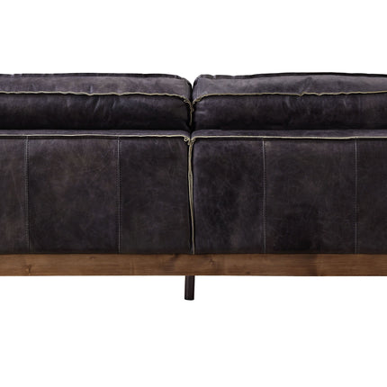 Silchester - Sofa - Antique Ebony Top Grain Leather ACME 