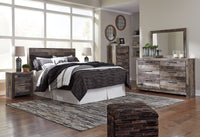 Derekson - Multi Gray - Two Drawer Night Stand Ashley Furniture 