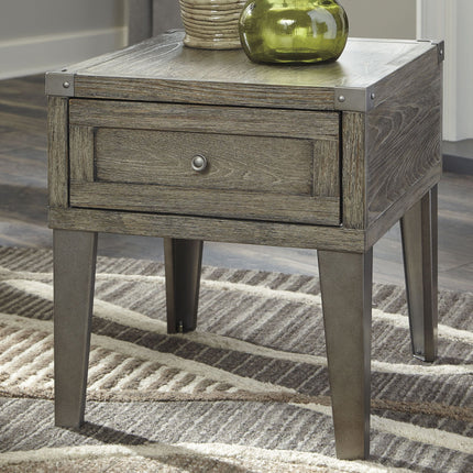 Chazney - Rustic Brown - Rectangular End Table Ashley Furniture 