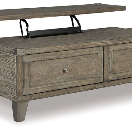 Chazney - Rustic Brown - Lift Top Cocktail Table Ashley Furniture 