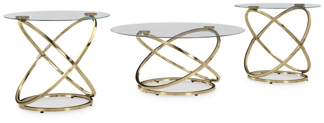 Crimonti - Champagne - Occasional Table Set (Set of 3) Signature Design by Ashley® 