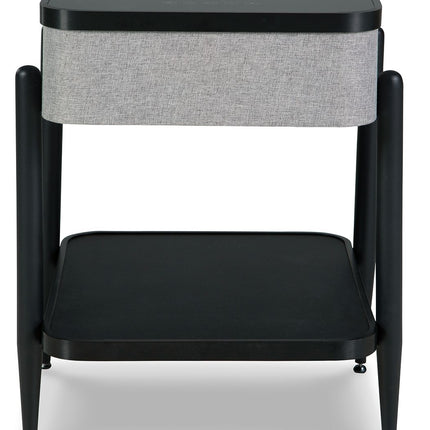 Jorvalee - Gray / Black - Accent Table With Speaker Signature Design by Ashley® 