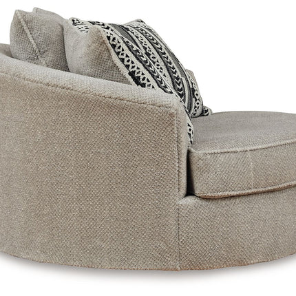 Calnita - Sisal - Oversized Swivel Accent Chair Benchcraft® 