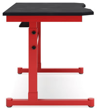 Thumbnail for Lynxtyn - Red / Black - Adjustable Height Desk - Tony's Home Furnishings