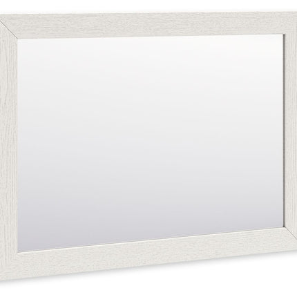 Linnocreek - White - Bedroom Mirror - Tony's Home Furnishings