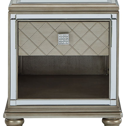 Chevanna - Platinum - Rectangular End Table Ashley Furniture 