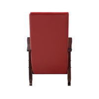 Raina - Rocking Chair - Red PU & Espresso Finish ACME 