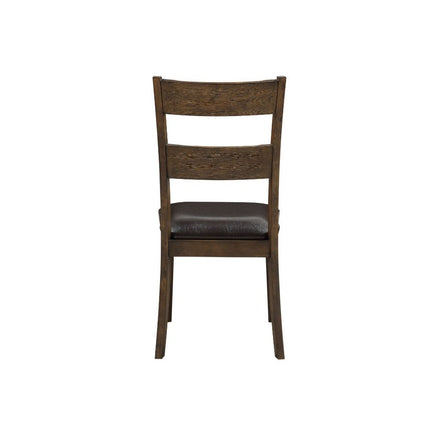 Nabirye - Side Chair (Set of 2) - PU & Dark Oak ACME 