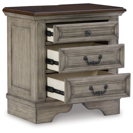 Lodenbay - Antique Gray - Three Drawer Night Stand Signature Design by Ashley® 