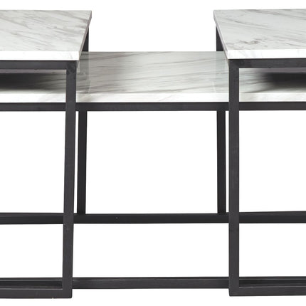 Donnesta - Gray / Black - Occasional Table Set (Set of 3) Ashley Furniture 