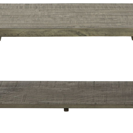 Brennegan - Gray / Black - Rectangular Cocktail Table Signature Design by Ashley® 