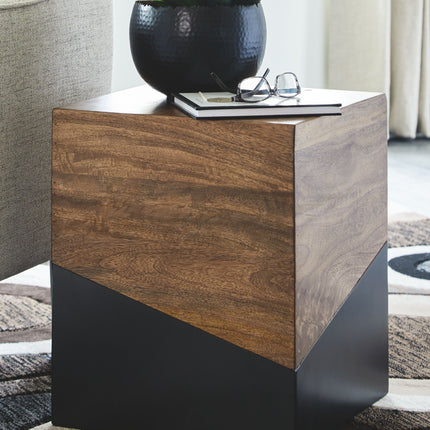 Trailbend - Brown / Gunmetal - Accent Table Ashley Furniture 