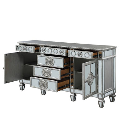 Varian - Server - Mirrored & Antique Platinum - 36" ACME 