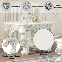 Adara - End Table - Antique White Finish ACME 