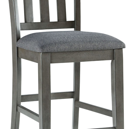 Hallanden - Black / Gray - Upholstered Barstool (Set of 2) Ashley Furniture 