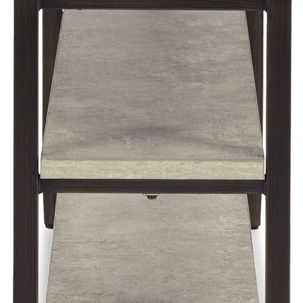 Shybourne - Gray / Aged Bronze - Sofa Table Signature Design by Ashley® 