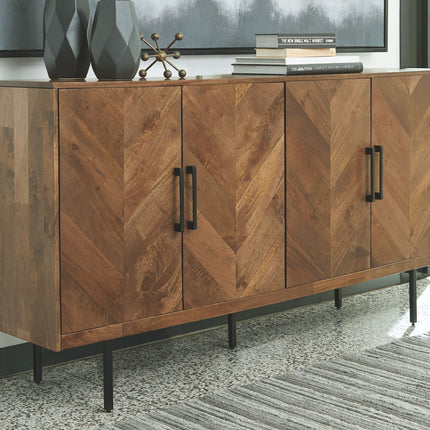 Prattville - Brown - Accent Cabinet Ashley Furniture 