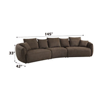 Bash - Sofa With 7 Pillows - Dark Brown ACME 