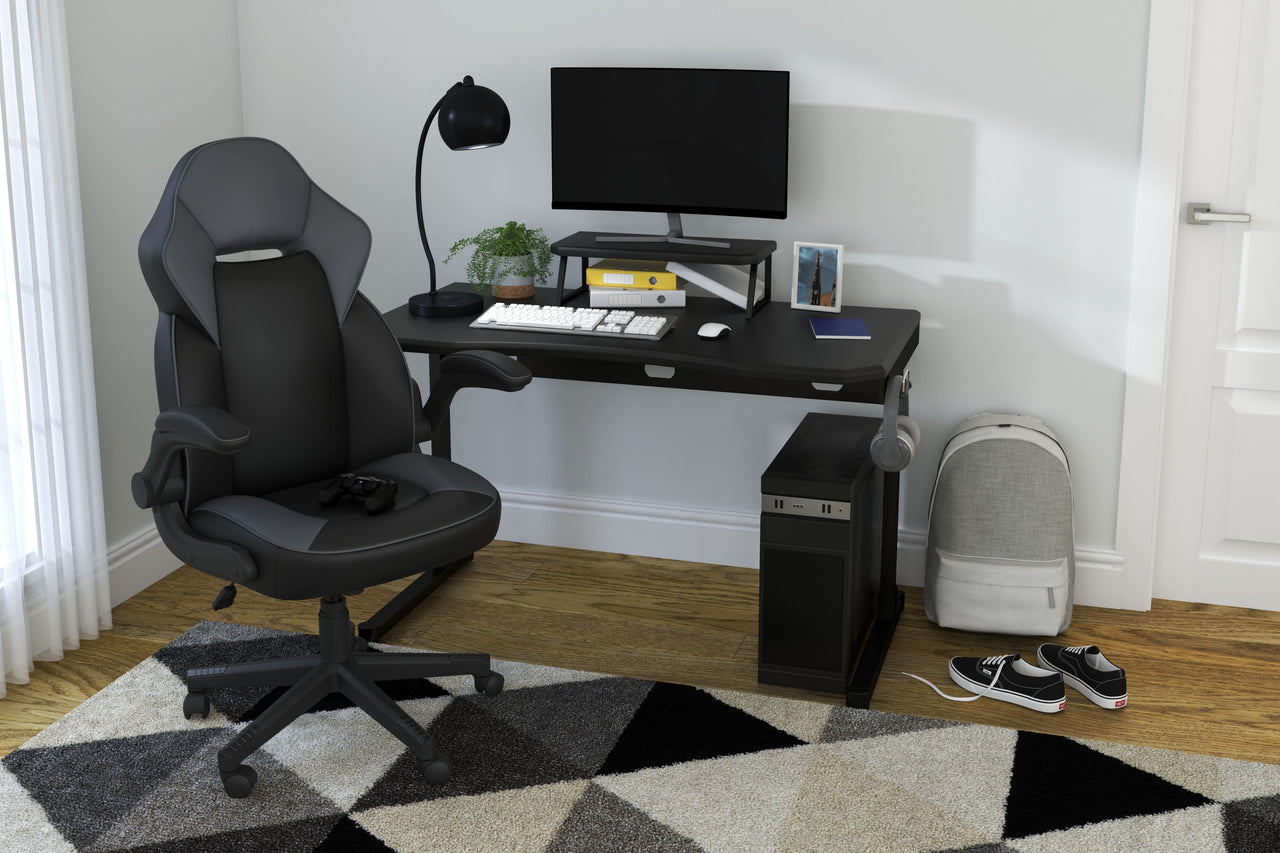 Lynxtyn - Black - Home Office Desk - Tony's Home Furnishings